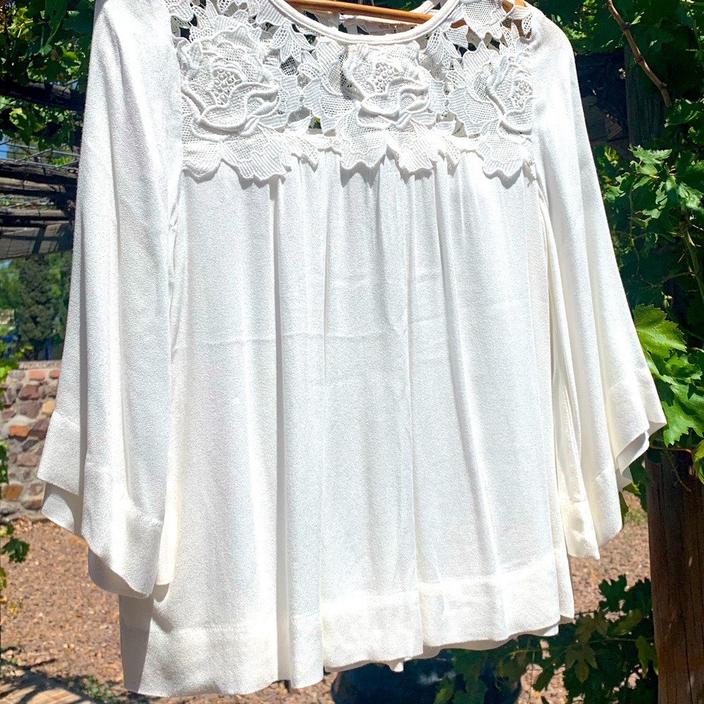 Ella moss embroidered shirt